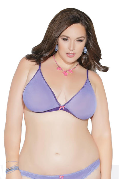Diva Bralette Periwinkle Lilac Purple OS/XL