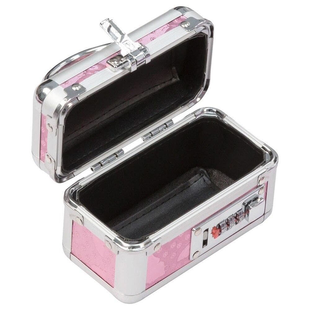 Lockable Mini Vibrator Case Pink