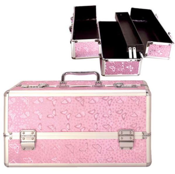 Lockable Large Vibrator Case Pink