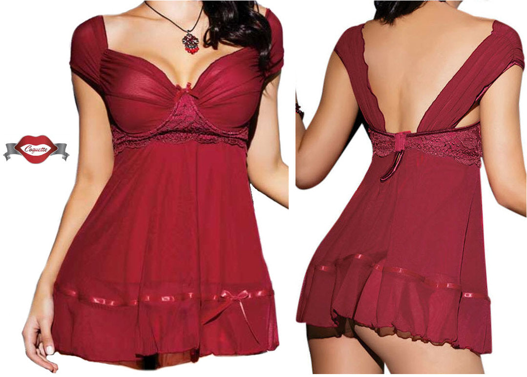 Coquette Merlot Babydoll