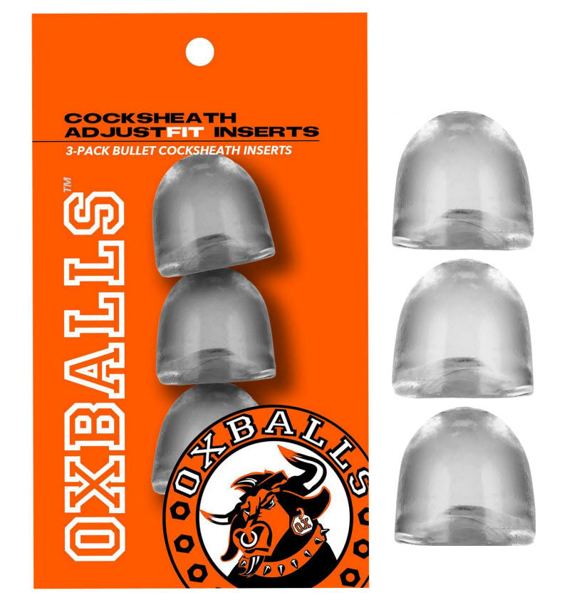 Oxballs Cocksheath Adjustfit Inserts X 3 Clear
