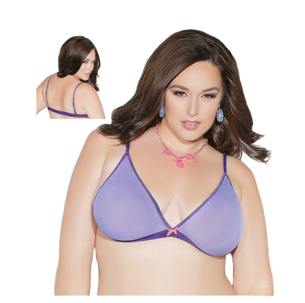 Diva Bralette Periwinkle Lilac Purple OS/XL