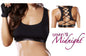 Black Sports Bra Lace-up Corsetry Back Large