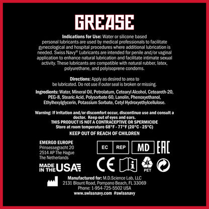 Swiss Navy Grease 473ml Lube