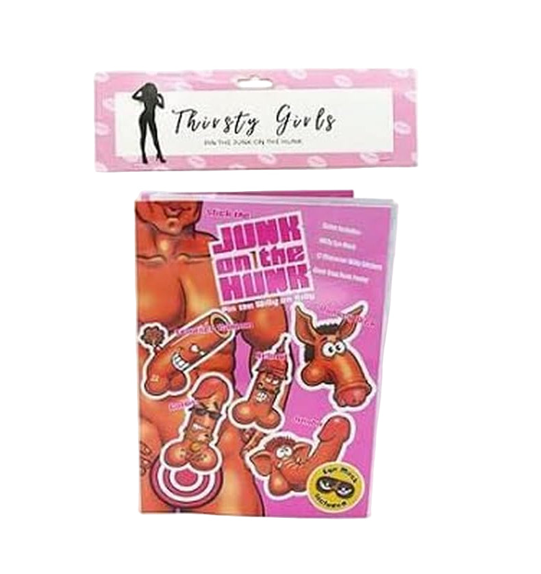 Thirsty Girls Pin the Junk On The Hunk Game